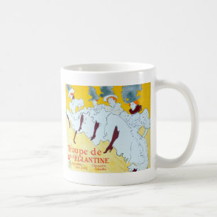 Toulouse Lautrec Yellow Dancing Girl Poster Tasse