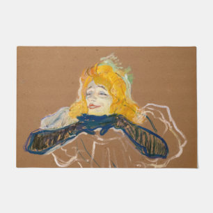 Toulouse-Lautrec - Yvette Guilbert singend Fußmatte
