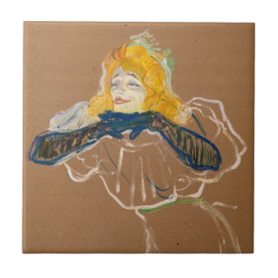 Toulouse-Lautrec - Yvette Guilbert Singing Fliese