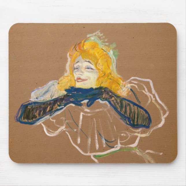 Toulouse-Lautrec - Yvette Guilbert Singing Mousepad (Vorne)