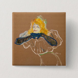 Toulouse-Lautrec - Yvette Guilbert singt Button