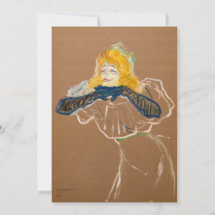 Toulouse-Lautrec - Yvette Guilbert singt Einladung