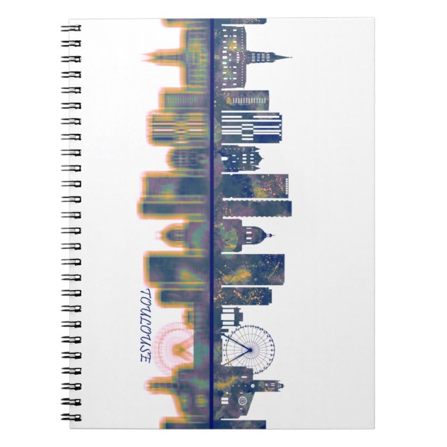 Toulouse Skyline Notizblock (Vorderseite)