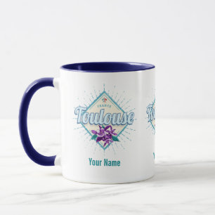 Toulouse Stadt Frankreich Retro Veilchen Vintage S Tasse