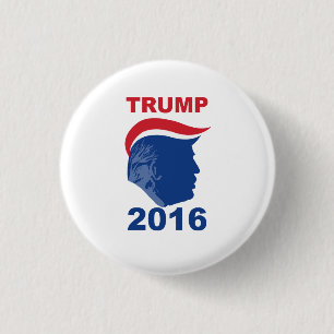 Toupee-Partei-Trumpf 2016 Button