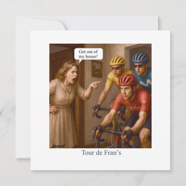 Tour de Fran’s Einladung (Vorderseite)