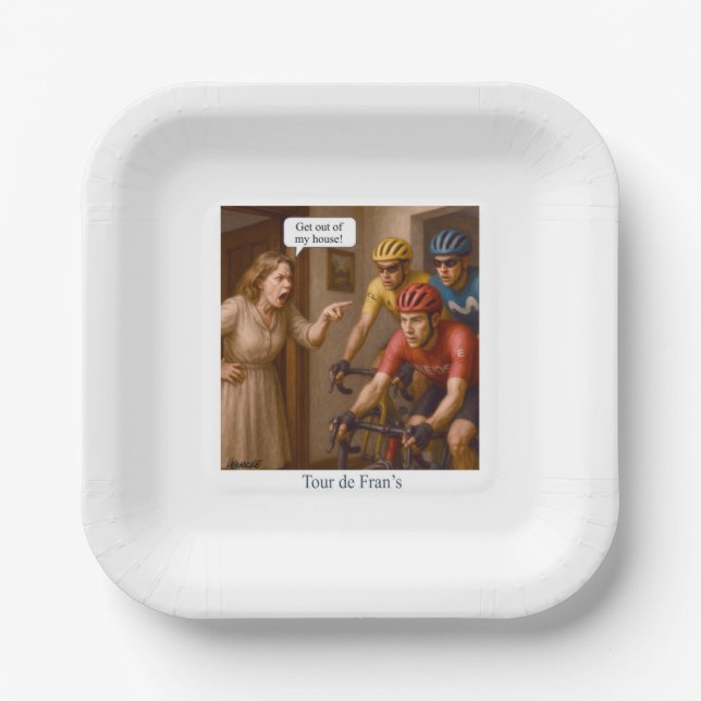 Tour de Fran’s Pappteller (Vorderseite)