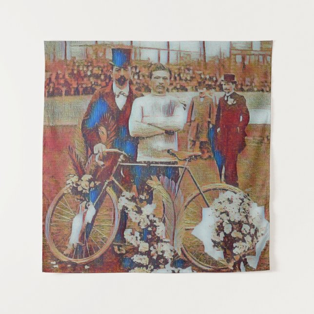 Tour De France 1903 Gewinner Maurice Garin Digital Wandteppich (Vorderseite)