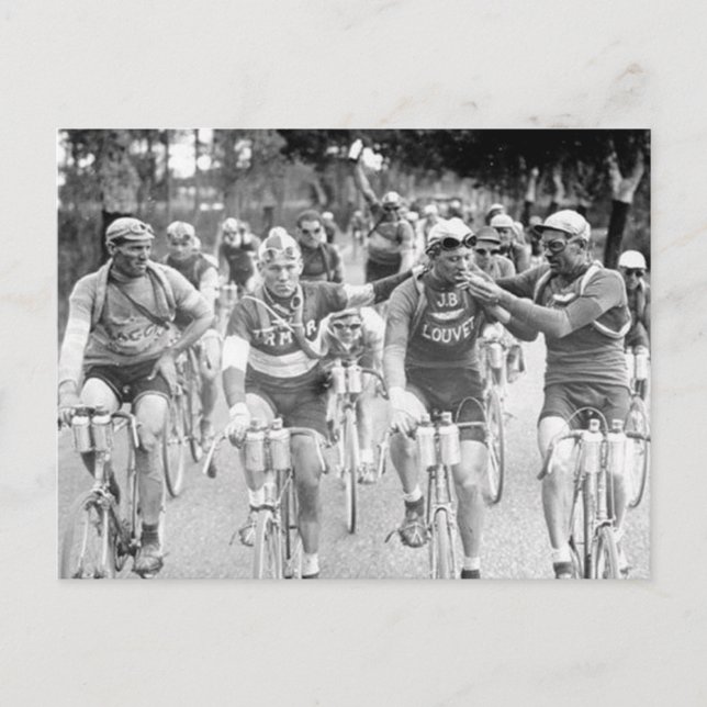 Tour De France 1920er Postkarte (Vorderseite)