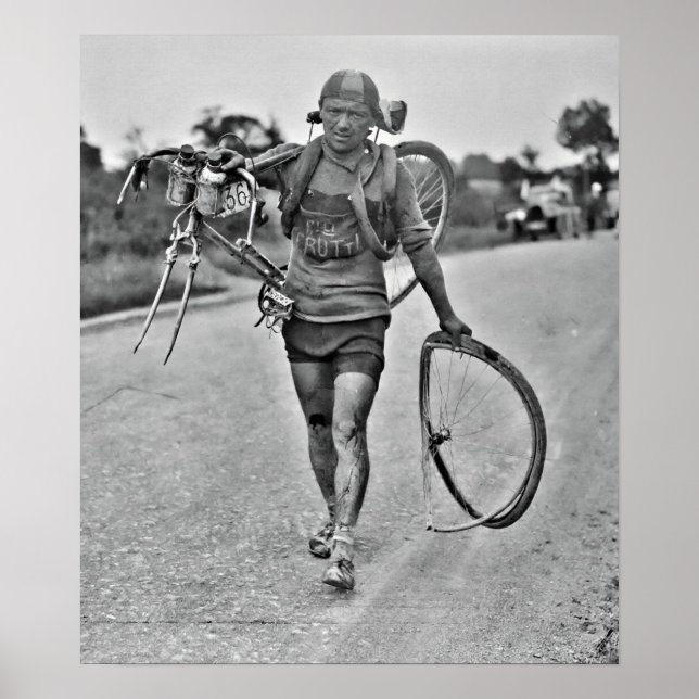 Tour de France 1928 Bühne 7 Italienisches Giusto C Poster (Vorne)