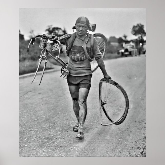 Tour de France 1928 Bühne 7 Italienisches Giusto C Poster (Vorne)