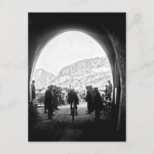 Tour de France 1928 Etappe 14 Tunnel de Galibier Postkarte