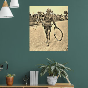 Tour de France 1928 Etappe 7 Italiener Giusto Ceru Poster