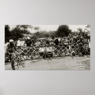 Tour de France 1932 durch Zug aufgehalten Poster