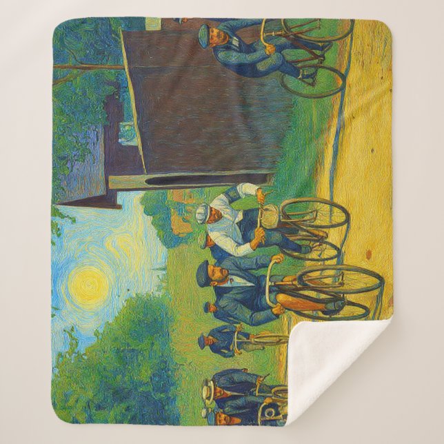 Tour de France First Race 1903 van Gogh Redux Sherpadecke (Vorderseite)