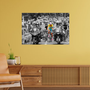 Tour de France Gelbes Trikot Peloton Radrennen  Poster