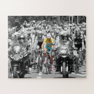 Tour de France Gelbes Trikot Peloton-Radsportrenne Puzzle