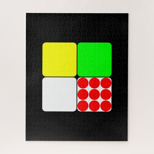 Tour de France Jerseys 3 Black Puzzle (Vertikal)