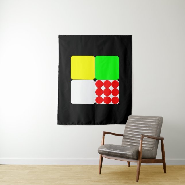 Tour de France Jerseys 3 Black Wandteppich (Beispiel)