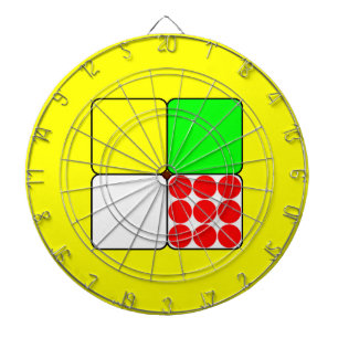 Tour de France Jerseys 3 Yellow Dartscheibe