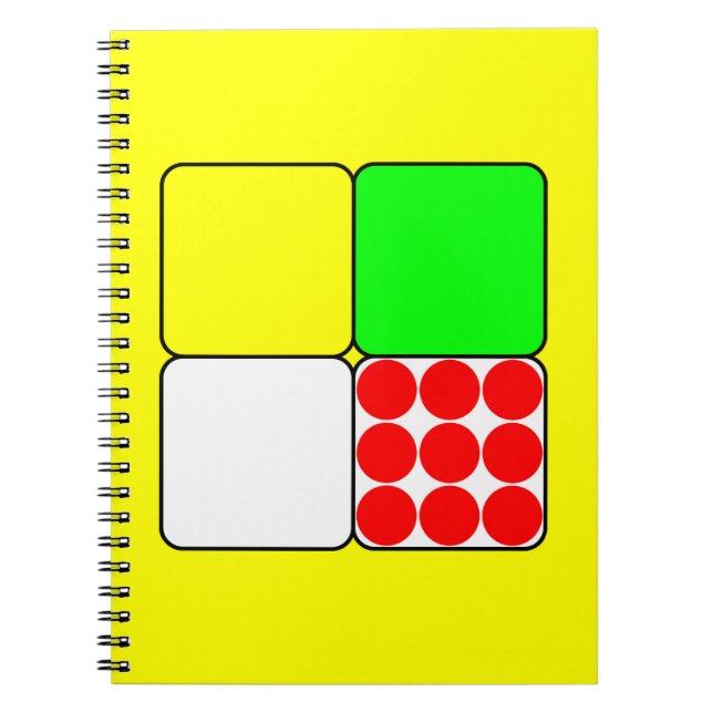 Tour de France Jerseys 3 Yellow Notizblock (Vorderseite)