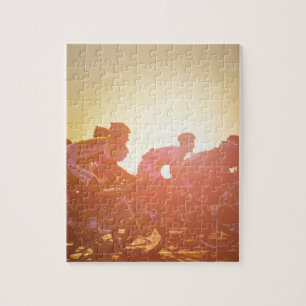 Tour de France-Sonnenuntergang Puzzle