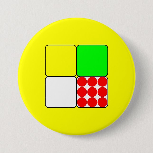 Tour de France Trikots 3 Gelb Button (Vorderseite)