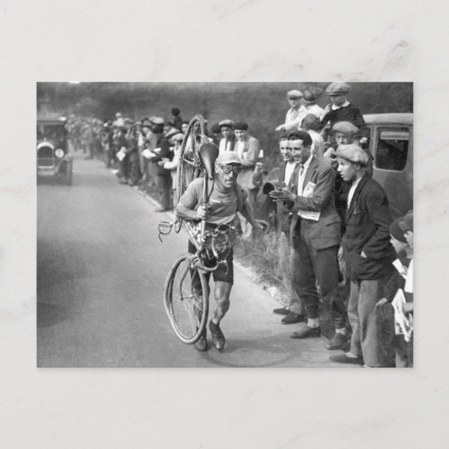 Tour de France Vintage 1930s Postkarte (Vorderseite)