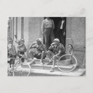 Tour De France - Vintage macht eine Pause Postkarte