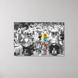 Tour de France Yellow Jersey Peloton Radrennen Leinwanddruck