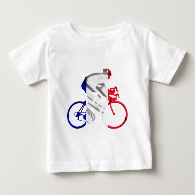 Tour- de Franceradfahrer Baby T-shirt (Vorderseite)
