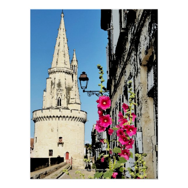 Tour de La Lanterne, La Rochelle, Frankreich Poster (Vorderseite)