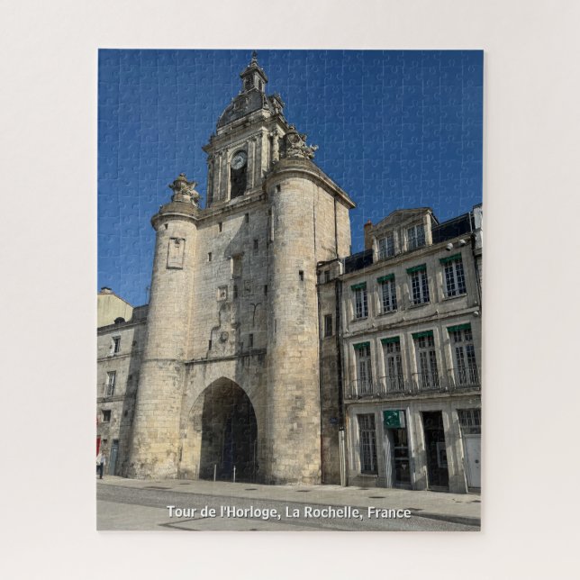 Tour de l'Horloge, La Rochelle, Frankreich Puzzle (Vertikal)