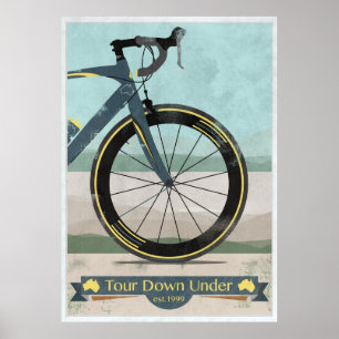 Tour Down Under Bike Race Poster