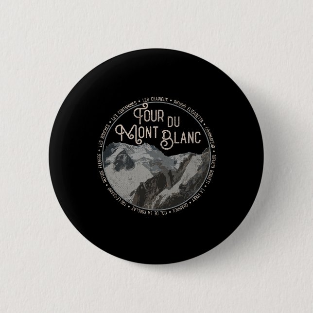 Tour Du Mont Blanc Ausrüstung Europäischer Wanderw Button (Vorderseite)