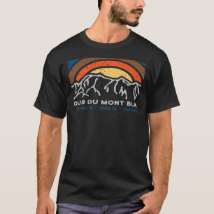 Tour du Mont Blanc Chamonix Frankreich Italien Sch T-Shirt