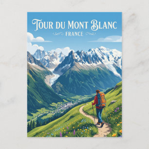 Tour du Mont Blanc Frankreich Postkarte