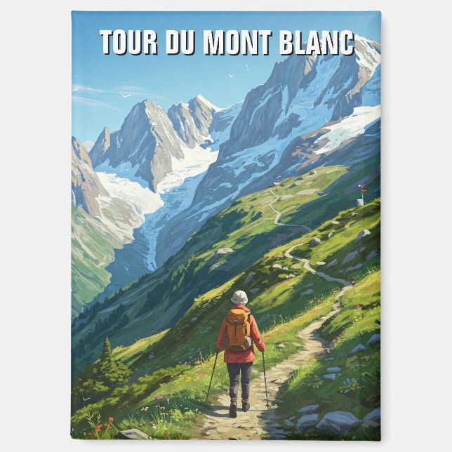 Tour du Mont Blanc Magnet (Vorderseite)