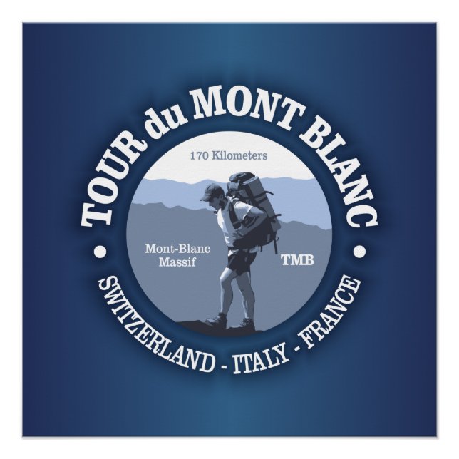 Tour du Mont Blanc Poster (Vorderseite)