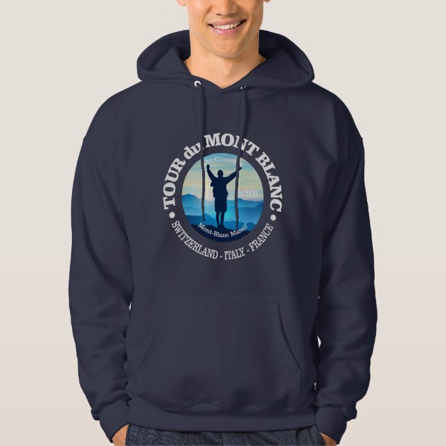 Tour du Mont Blanc (V) Hoodie (Vorderseite)
