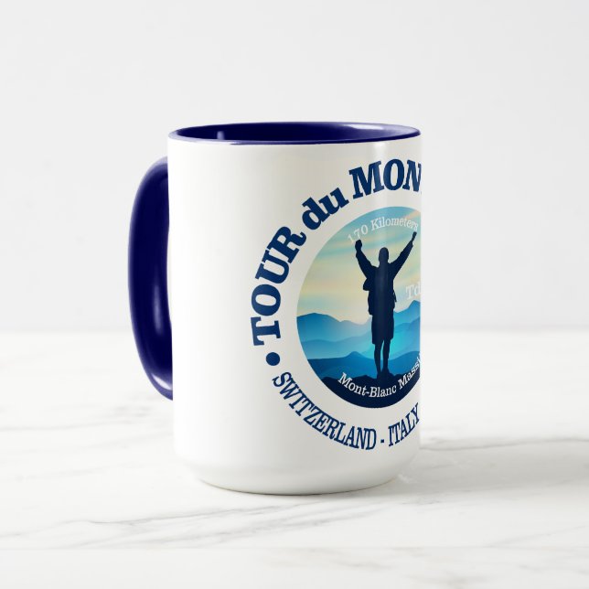 Tour du Mont Blanc (V) Tasse (Vorderseite Links)