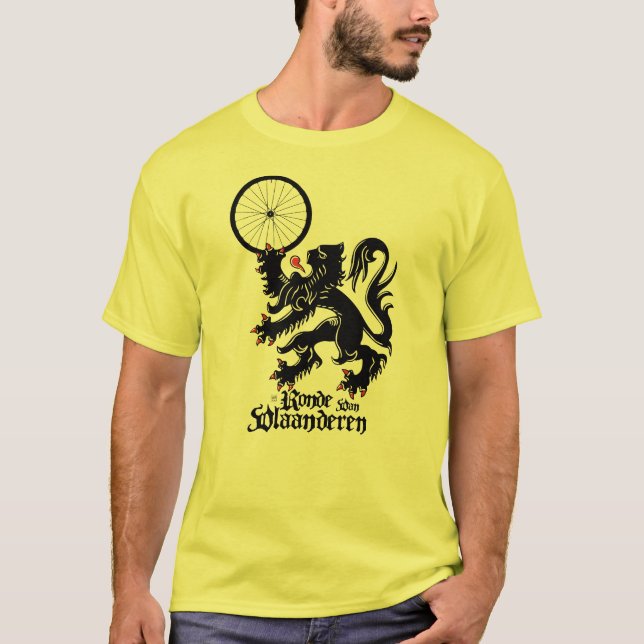 Tour durch Flandern (De Ronde) Löwenfestrad T-Shirt (Vorderseite)
