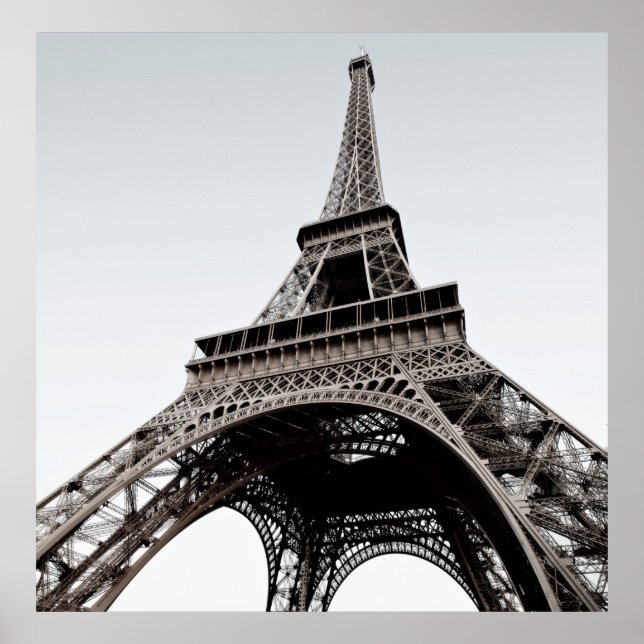 Tour Eiffel Black & White Poster (Vorne)