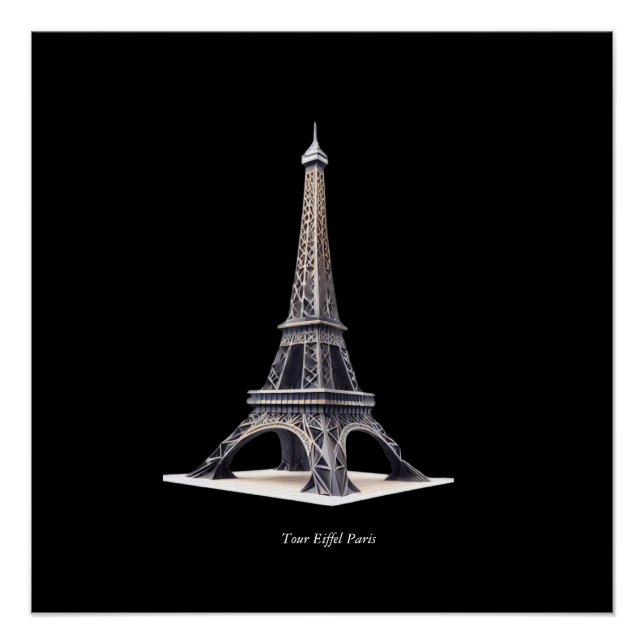 Tour Eiffel Paris Frankreich Poster (Vorderseite)