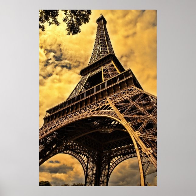 Tour Eiffel Paris Frankreich Poster (Matte) (Vorne)