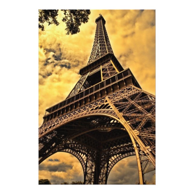 Tour Eiffel Paris Frankreich Poster (Satin) (Vorne)