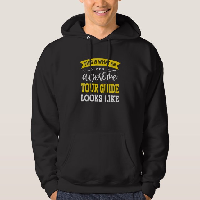 Tour Guide Job Title Employee Funny Worker Tour Gu Hoodie (Vorderseite)