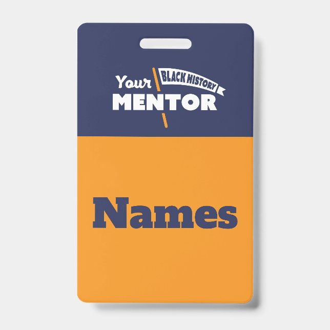 Tour Guide Name Tags - Orange Abzeichen Ausweis (Vorderseite)