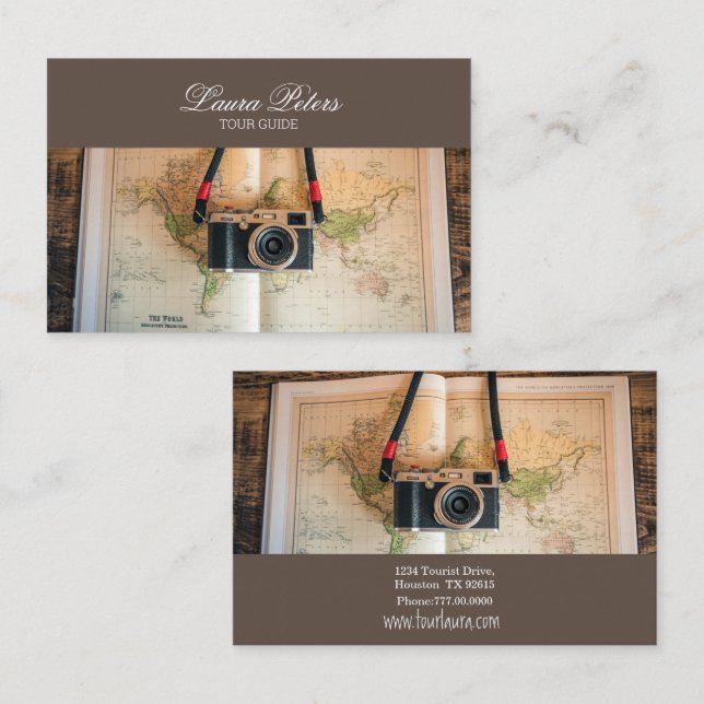 Tour Guide Visitenkarte (Vorne/Hinten)
