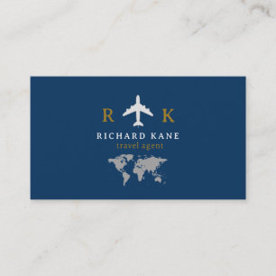 Tour Tourismus Reisen Agent blau Visitenkarte